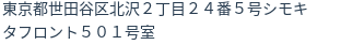 住所（登記所在地）