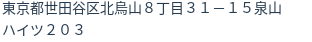 住所（登記所在地）