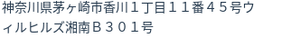 住所(登記所在地)