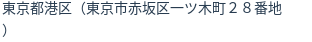 住所（登記所在地）