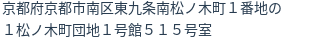 住所(登記所在地)