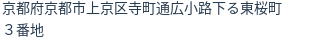 住所（登記所在地）