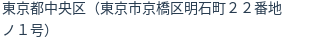 住所（登記所在地）