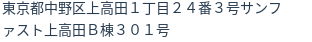 住所（登記所在地）