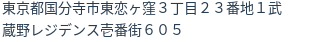 住所（登記所在地）