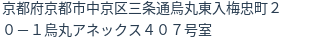 住所(登記所在地)