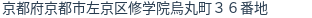 住所（登記所在地）
