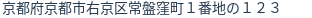 住所(登記所在地)