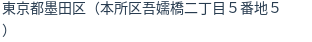住所（登記所在地）