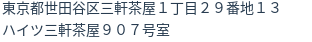 住所（登記所在地）