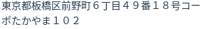 住所（登記所在地）