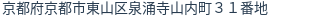 住所（登記所在地）