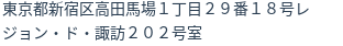 住所（登記所在地）