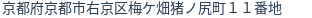 住所(登記所在地)