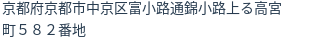 住所(登記所在地)