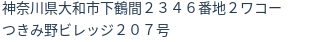 住所（登記所在地）