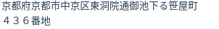 住所（登記所在地）
