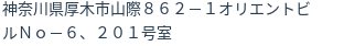 住所(登記所在地)