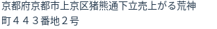 住所（登記所在地）