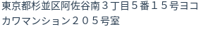 住所（登記所在地）