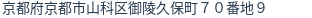 住所（登記所在地）