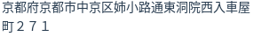 住所（登記所在地）