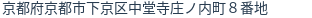 住所（登記所在地）