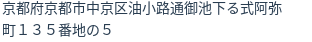 住所（登記所在地）