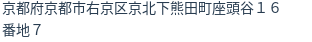 住所（登記所在地）