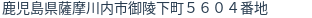 住所(登記所在地)