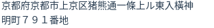 住所(登記所在地)