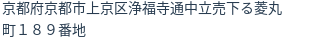 住所（登記所在地）