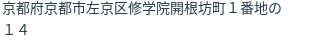 住所（登記所在地）