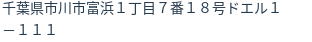 住所(登記所在地)