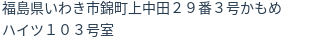 住所（登記所在地）