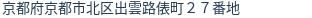 住所(登記所在地)