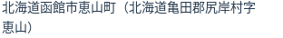 住所（登記所在地）