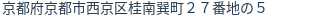 住所（登記所在地）