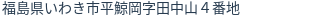 住所(登記所在地)