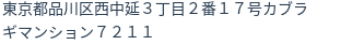 住所（登記所在地）