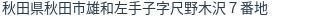 住所（登記所在地）