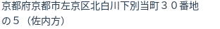 住所(登記所在地)