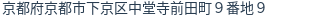 住所(登記所在地)