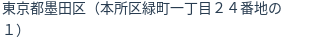 住所(登記所在地)