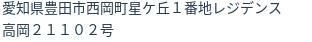 住所（登記所在地）