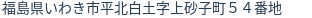 住所(登記所在地)