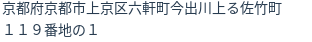 住所（登記所在地）
