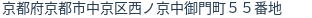 住所（登記所在地）