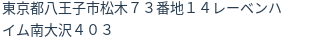 住所（登記所在地）