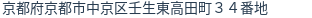 住所（登記所在地）